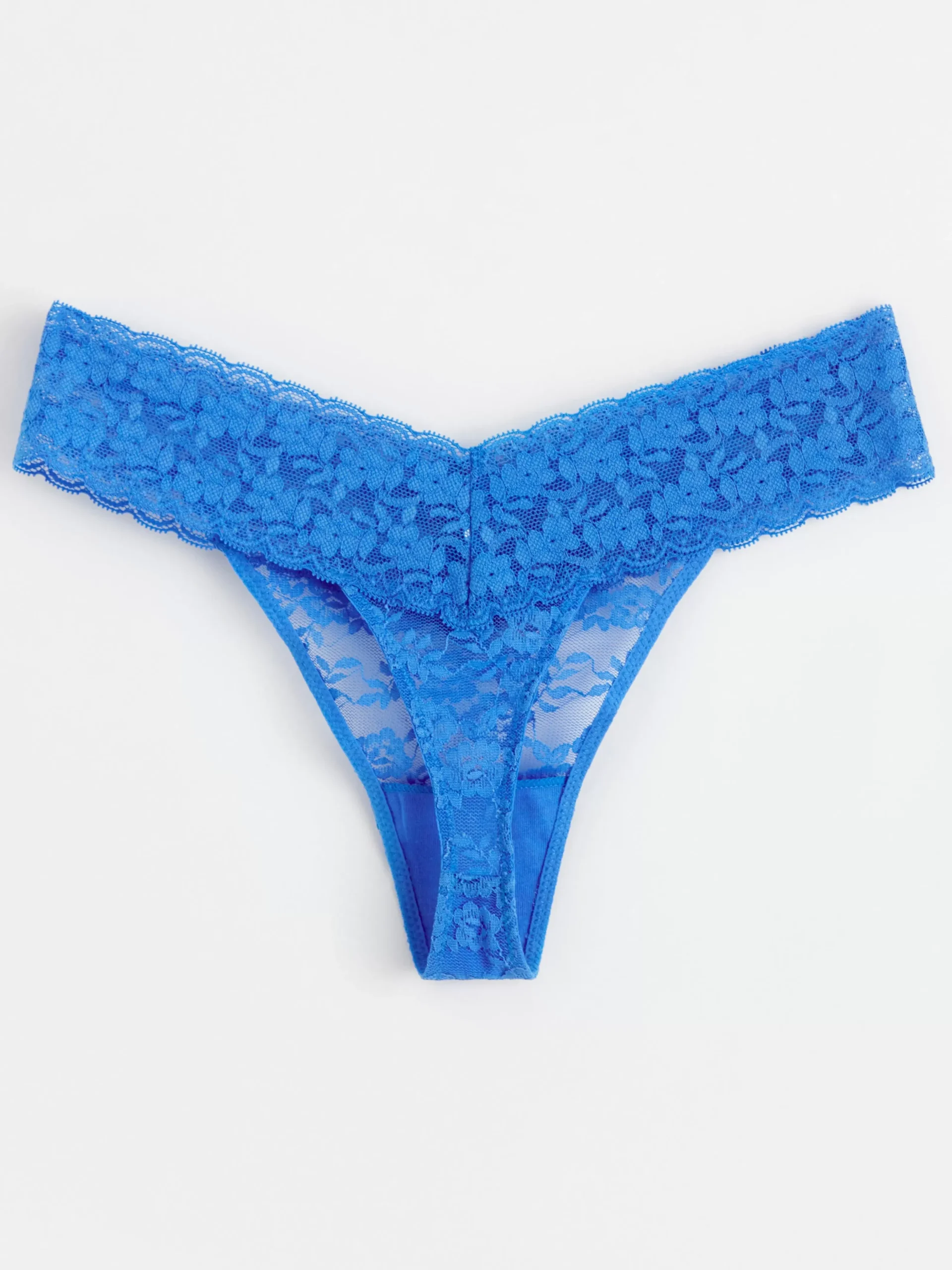 Trosor>Lindex Stringtrosa Low Waist Med Spets Blue