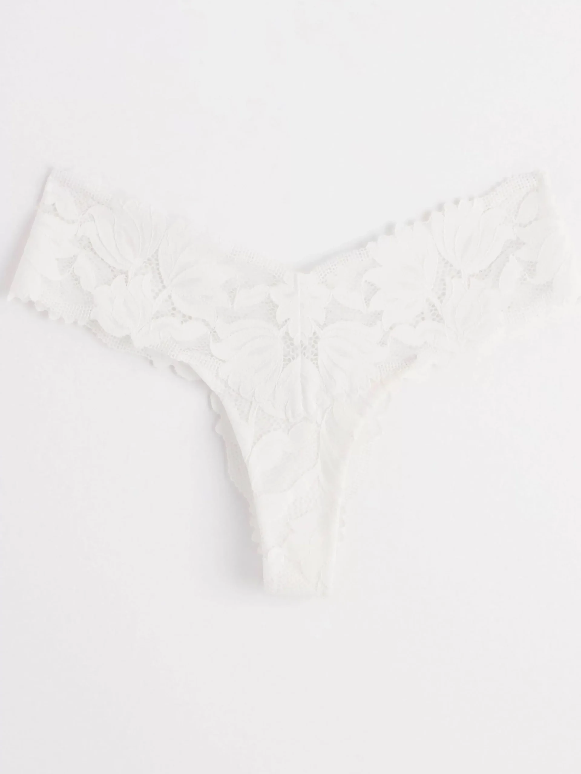 Trosor>Lindex Stringtrosa Med Lag Midja I Mesh Och Spets White