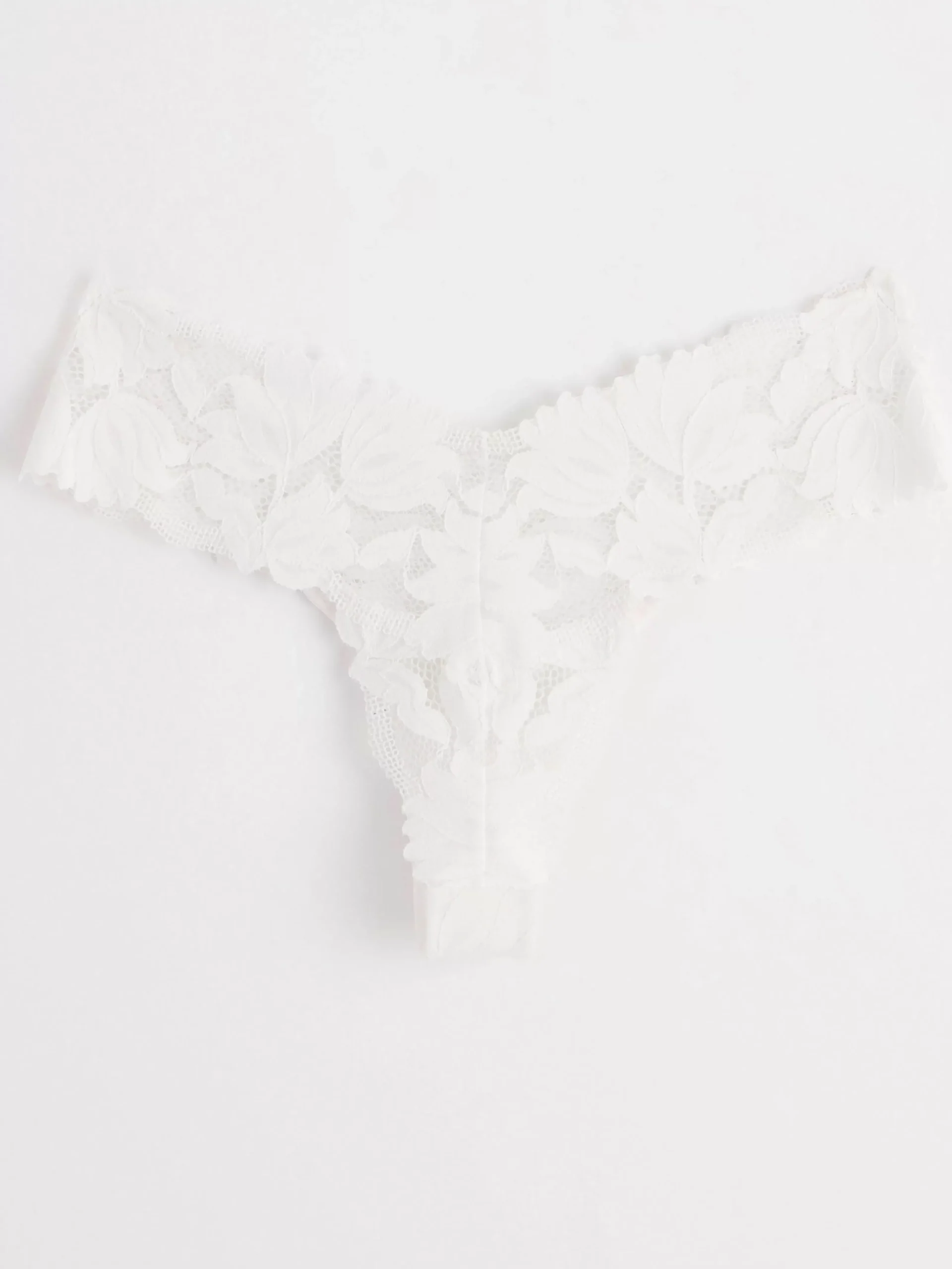 Trosor>Lindex Stringtrosa Med Lag Midja I Mesh Och Spets White