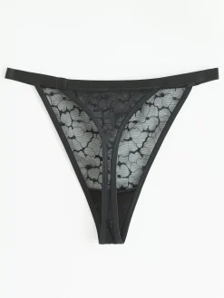 Trosor>Lindex Stringtrosa Midi Waist Black