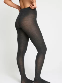 Strumpbyxor & Leggings>Lindex Strumpbyxa I Merinoull Dark Grey Melange