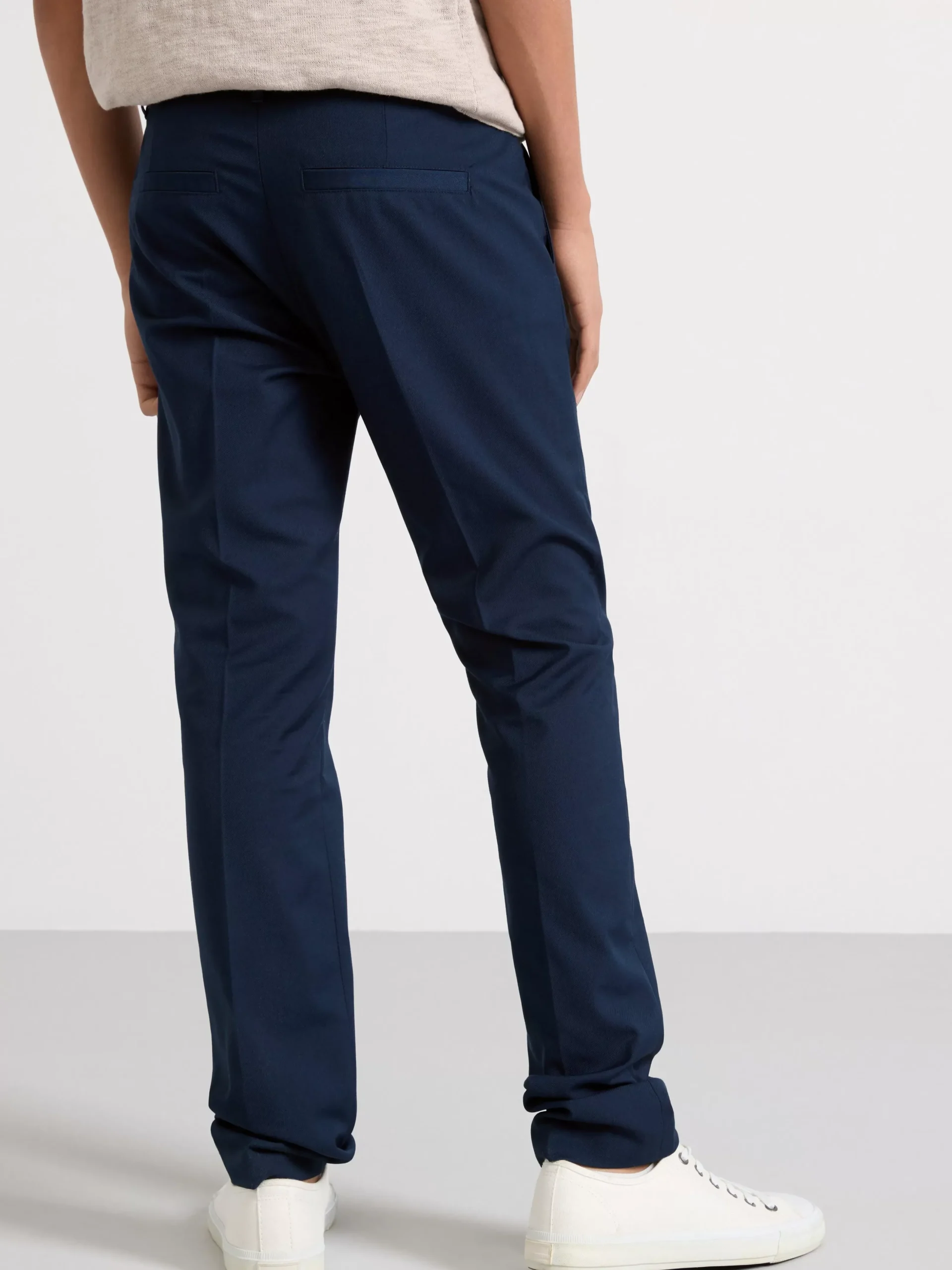 Byxor & Leggings>Lindex Sture Byxa Med Rakt Ben Och Normalhog Midja Navy