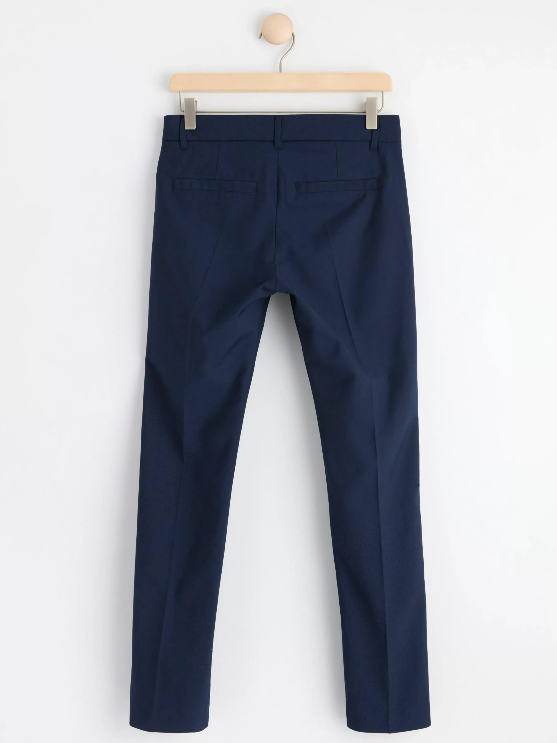 Byxor & Leggings>Lindex Sture Byxa Med Rakt Ben Och Normalhog Midja Navy