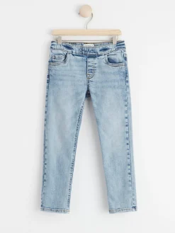 Jeans>Lindex Sture Jeans Med Rakt Ben Och Normalhog Pull-Up-Midja Light Denim