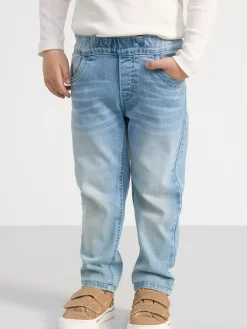 Jeans>Lindex Sture Jeans Med Rakt Ben Och Normalhog Pull-Up-Midja Light Denim