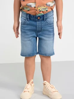 Byxor & Leggings>Lindex Sture Pull-Up-Shorts Imed Normalhog Midja Och Rakt Ben Denim