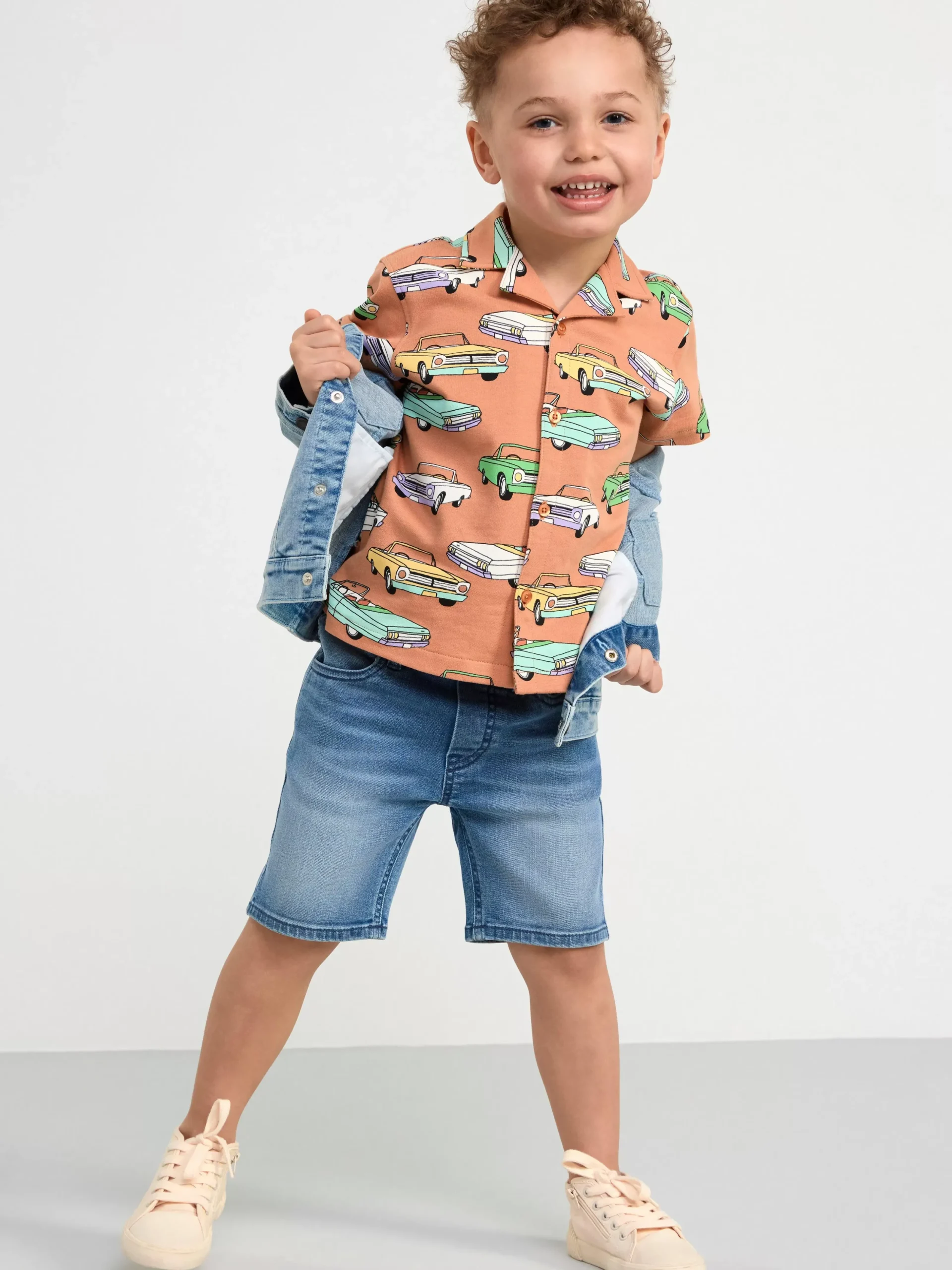 Byxor & Leggings>Lindex Sture Pull-Up-Shorts Imed Normalhog Midja Och Rakt Ben Denim