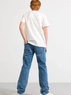 Jeans>Lindex Sture/Staffan Jeans I Trika Med Rakt Ben Och Normalhog Midja Denim