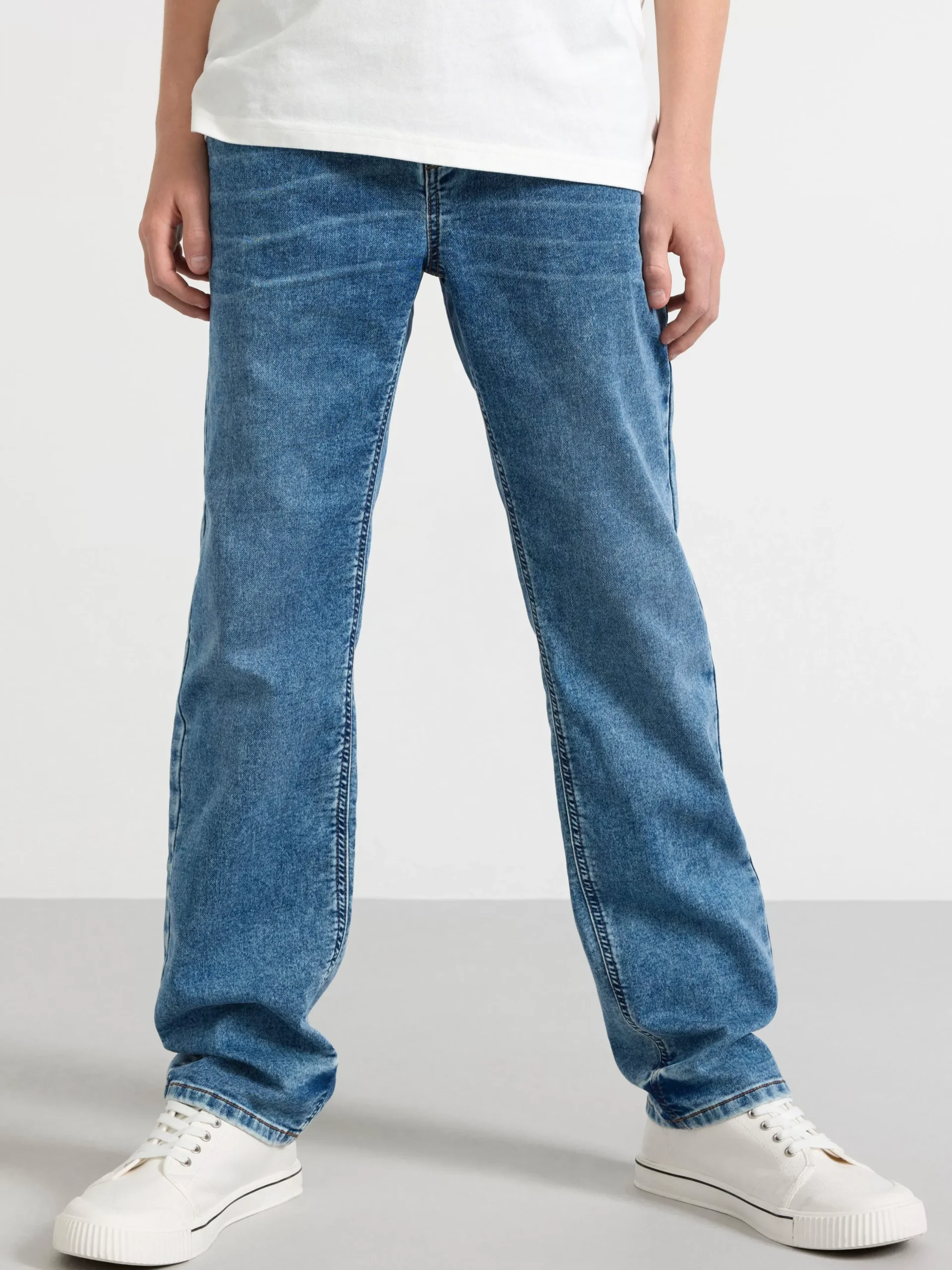Jeans>Lindex Sture/Staffan Jeans I Trika Med Rakt Ben Och Normalhog Midja Denim