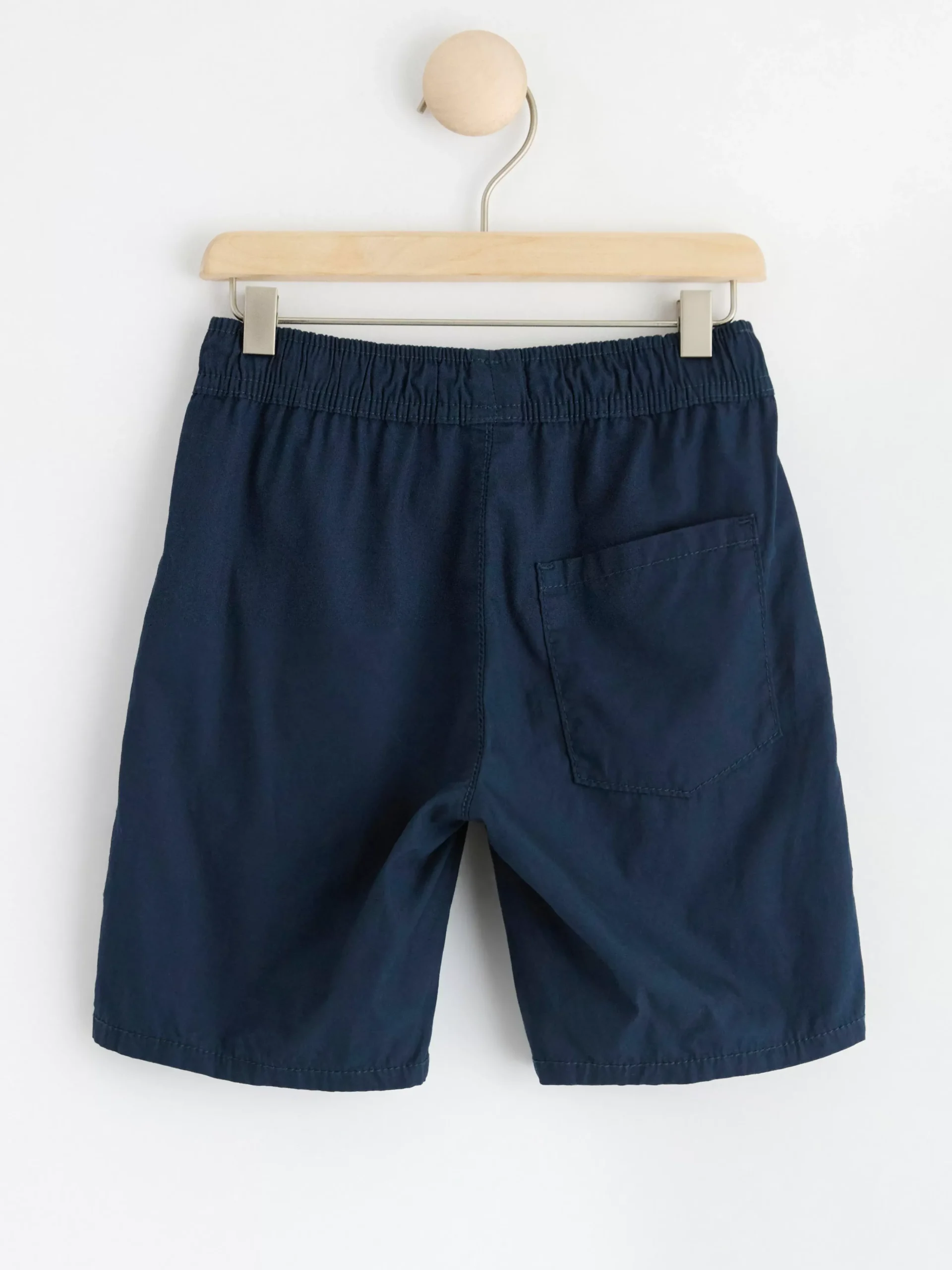 Byxor & Leggings>Lindex Sven Poplinshorts Med Raka Ben Och Normalhog Midja Dark Navy