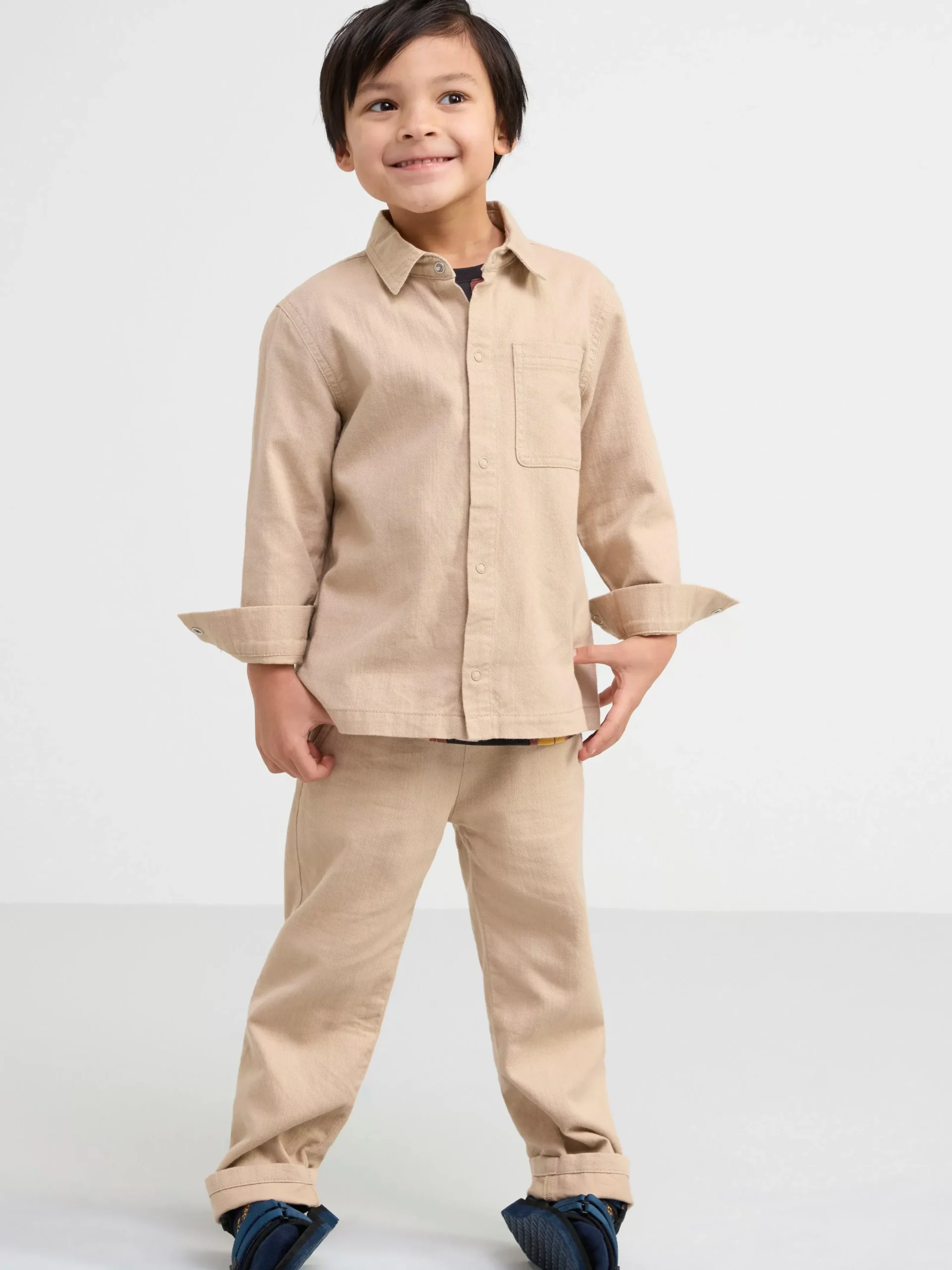 Byxor & Leggings>Lindex Sven Twillbyxa Med Rakt Ben Och Normalhog Midja Beige