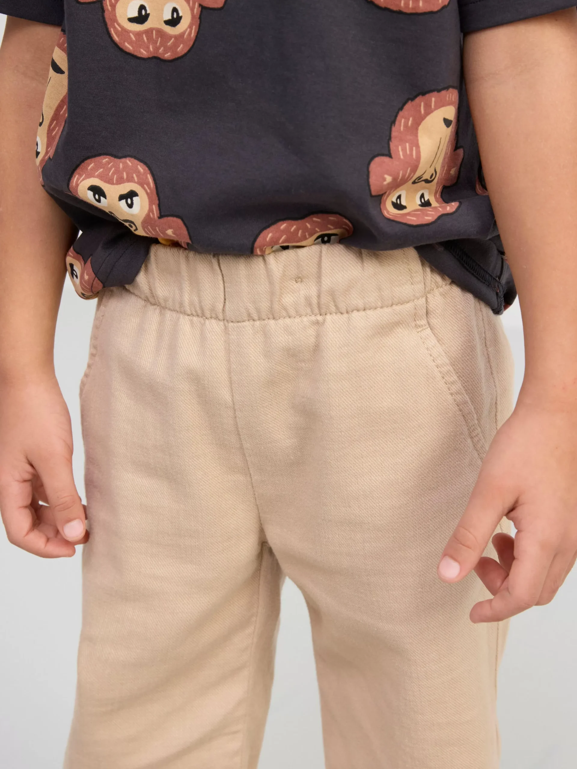 Byxor & Leggings>Lindex Sven Twillbyxa Med Rakt Ben Och Normalhog Midja Beige
