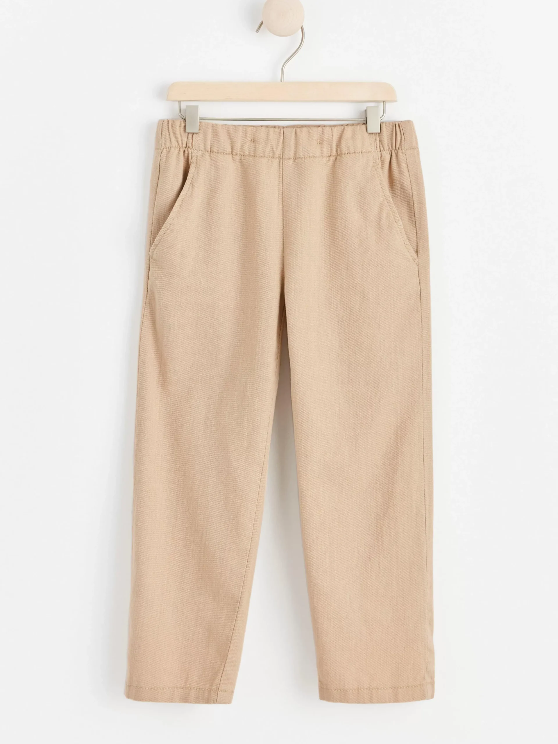 Byxor & Leggings>Lindex Sven Twillbyxa Med Rakt Ben Och Normalhog Midja Beige