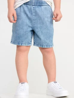 Byxor & Leggings>Lindex Svenshorts Med Normalhog Midja Och Rakt Ben Denim