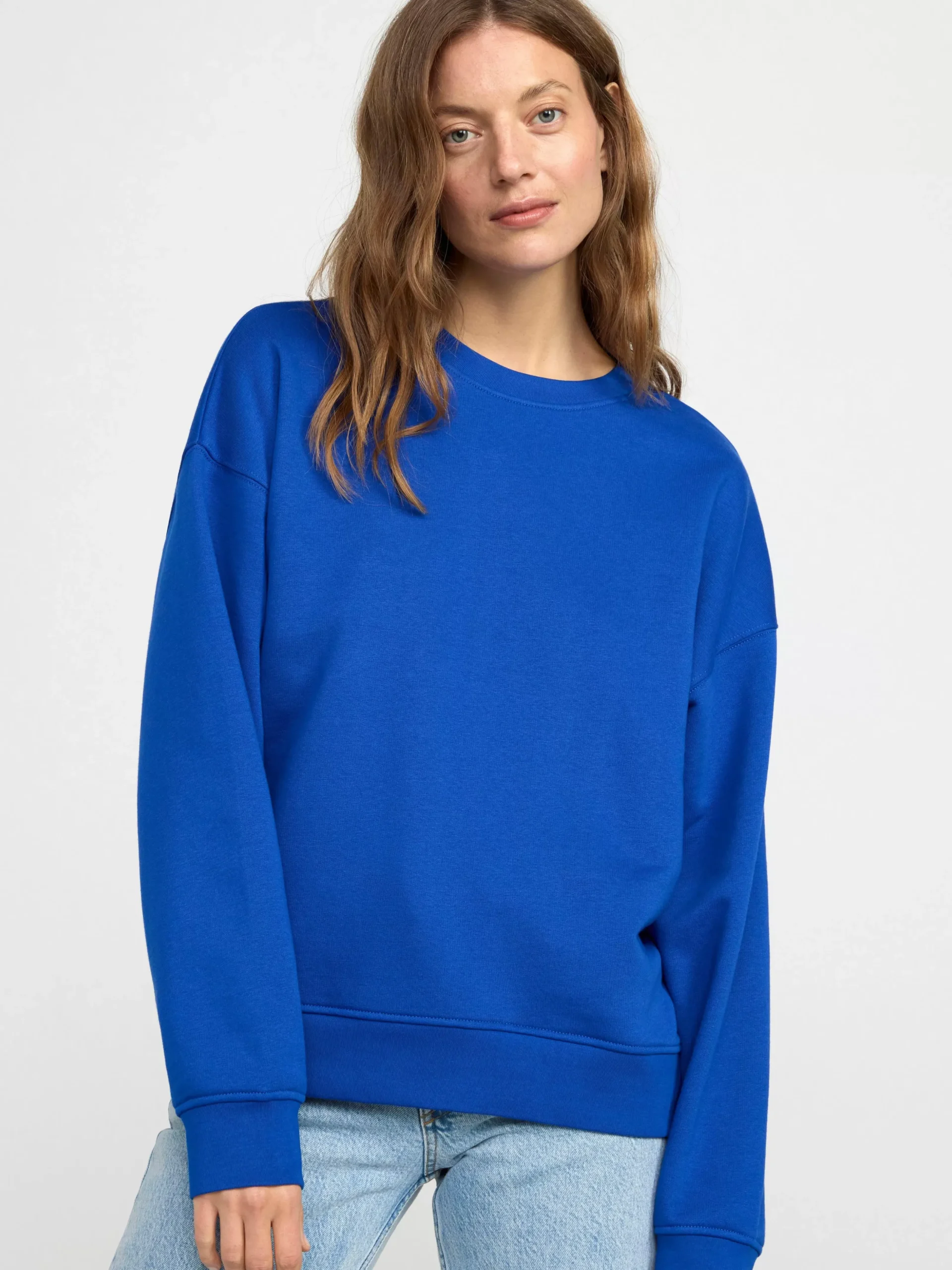 Toppar & T-Shirts>Lindex Sweatshirt I Oversize-Modell Blue