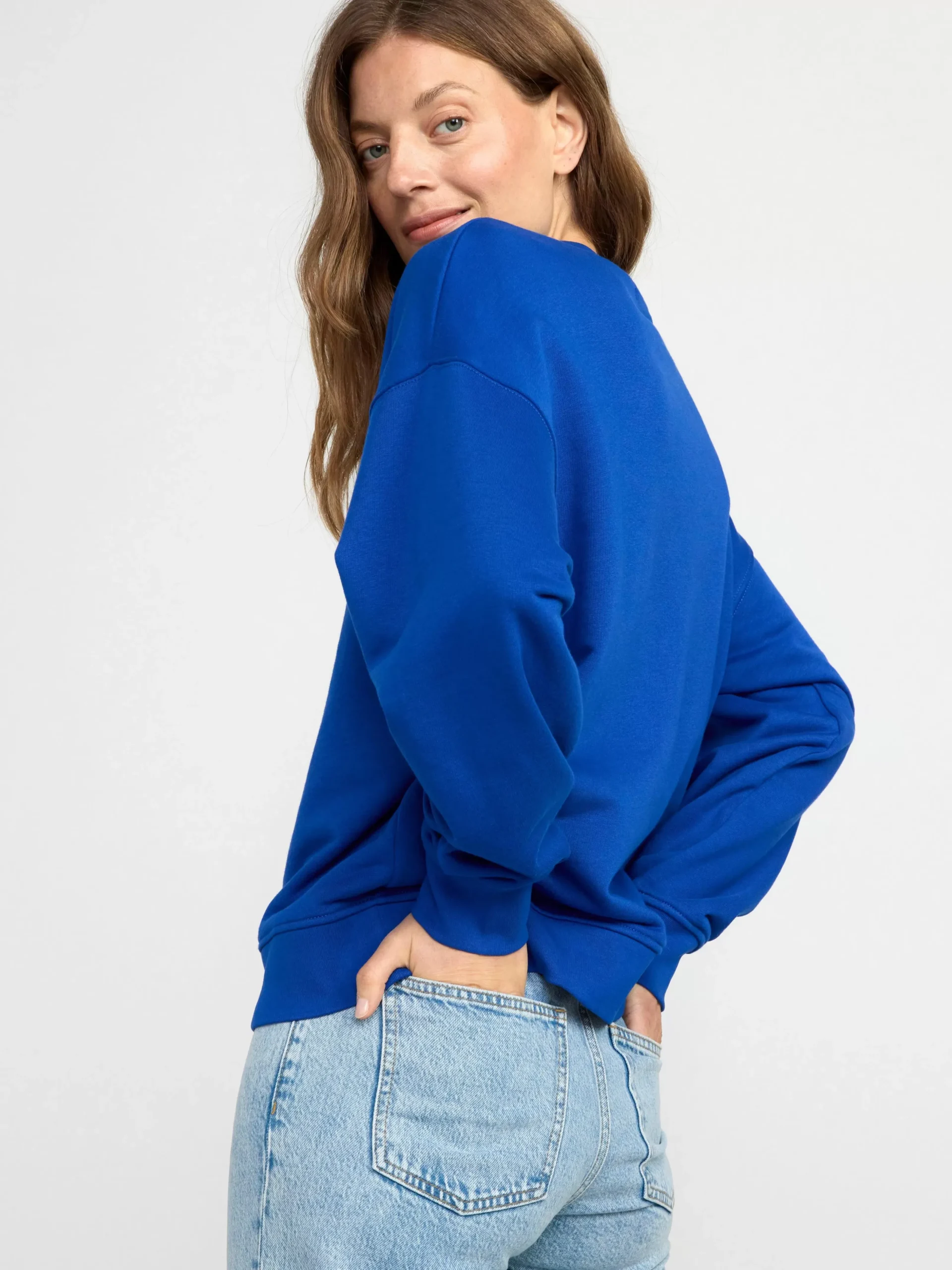 Toppar & T-Shirts>Lindex Sweatshirt I Oversize-Modell Blue