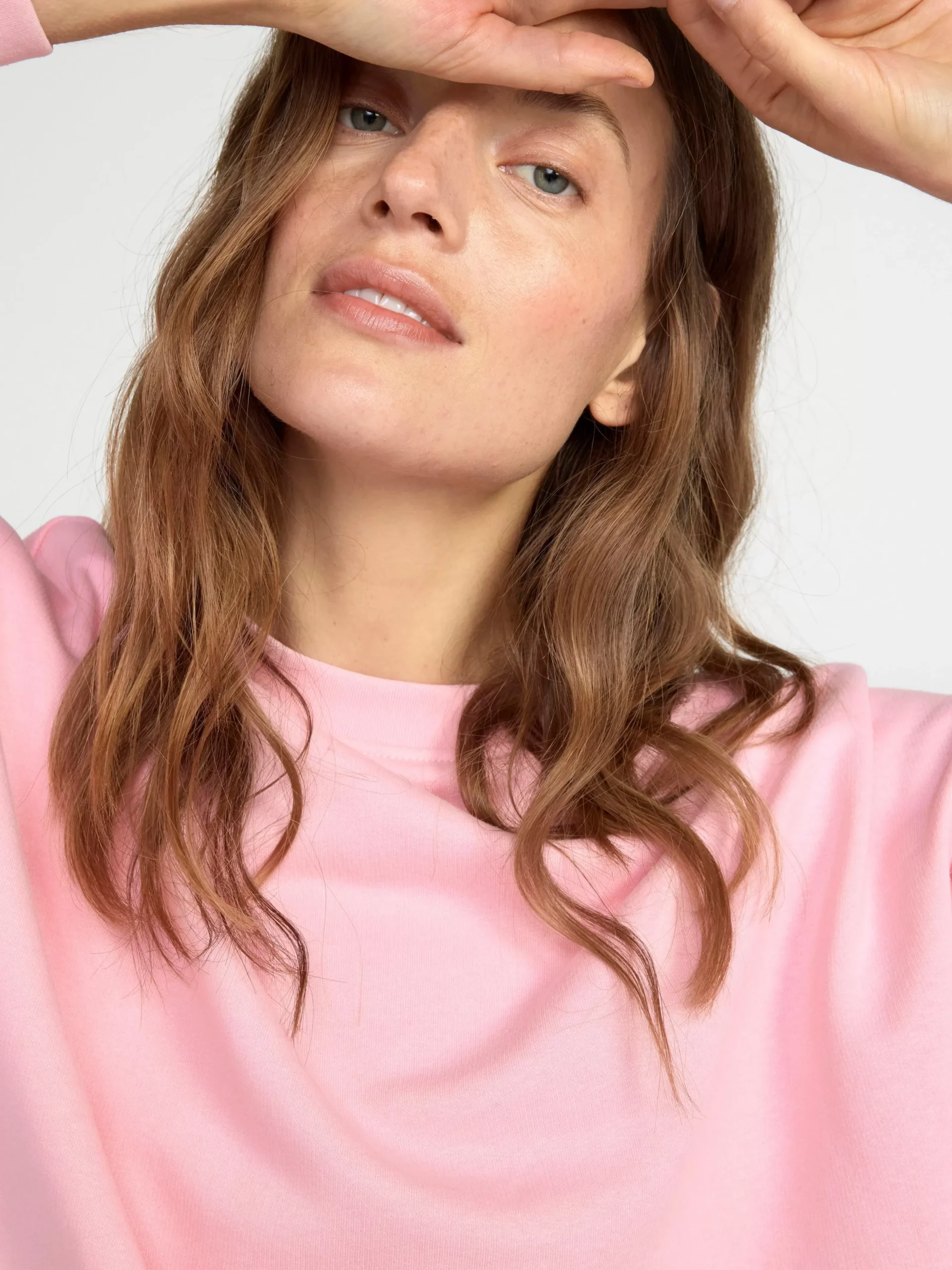 Toppar & T-Shirts>Lindex Sweatshirt I Oversize-Modell Light Pink
