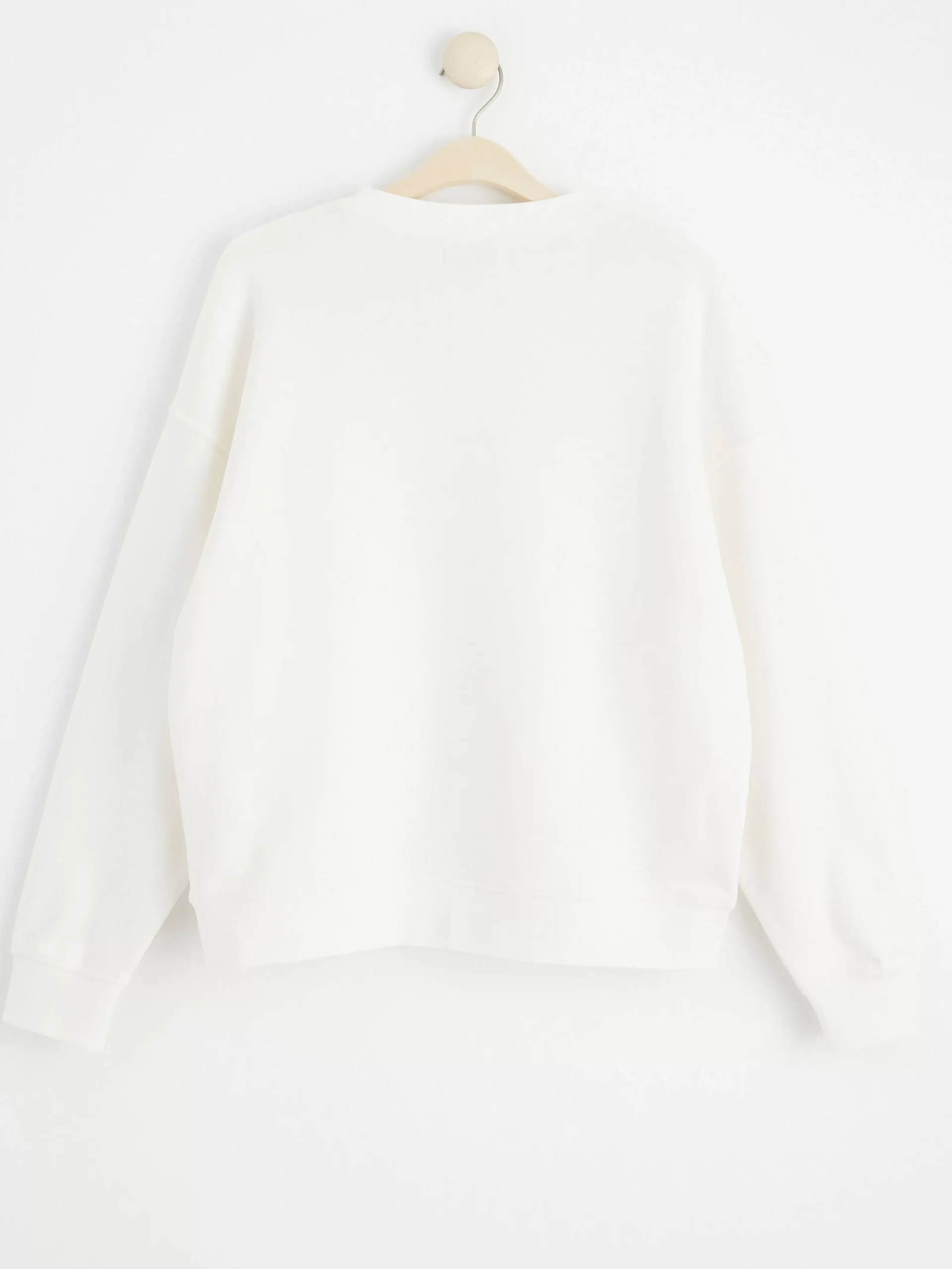Toppar & T-Shirts>Lindex Sweatshirt I Oversize-Modell Off White
