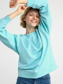 Toppar & T-Shirts>Lindex Sweatshirt I Oversize-Modell Light Blue
