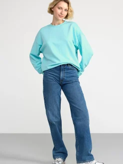 Toppar & T-Shirts>Lindex Sweatshirt I Oversize-Modell Light Blue