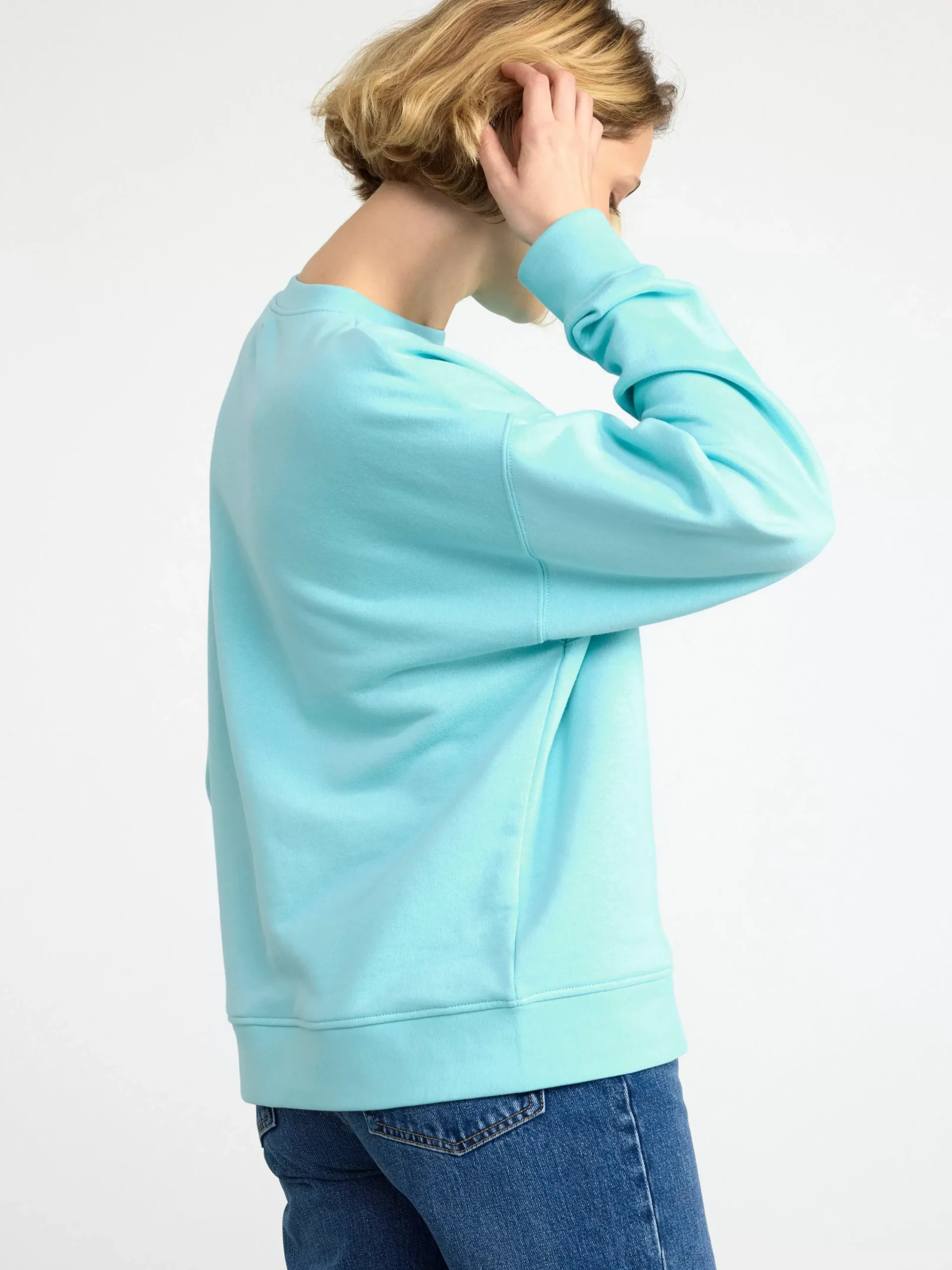 Toppar & T-Shirts>Lindex Sweatshirt I Oversize-Modell Light Blue