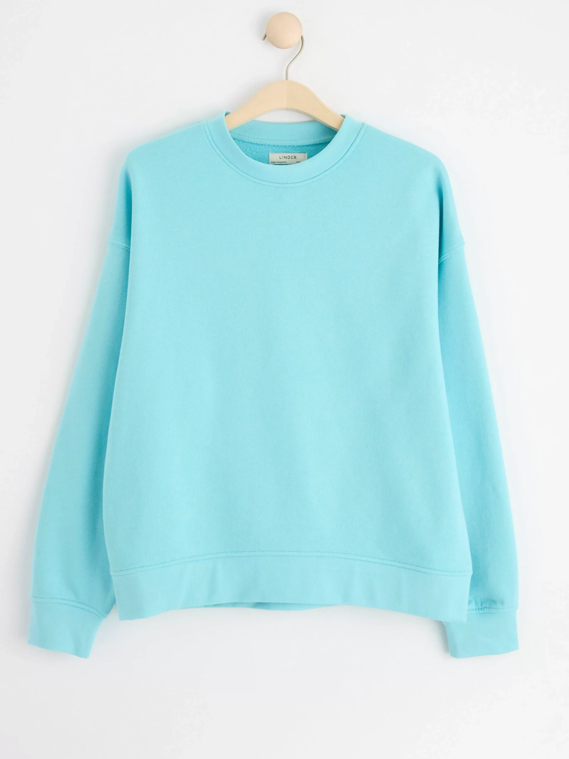 Toppar & T-Shirts>Lindex Sweatshirt I Oversize-Modell Light Blue