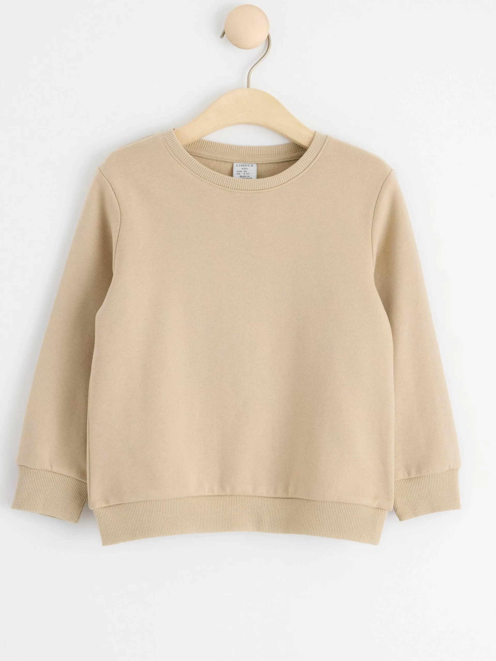 Tröjor & Cardigans>Lindex Sweatshirt Med Borstad Insida Beige