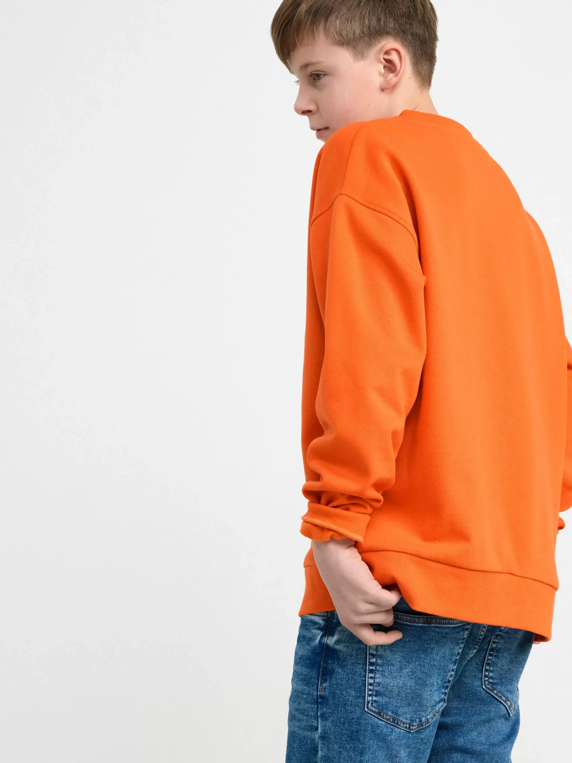Tröjor & Cardigans>Lindex Sweatshirt Med Borstad Insida Orange