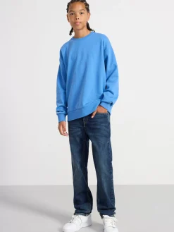 Tröjor & Cardigans>Lindex Sweatshirt Med Borstad Insida Blue