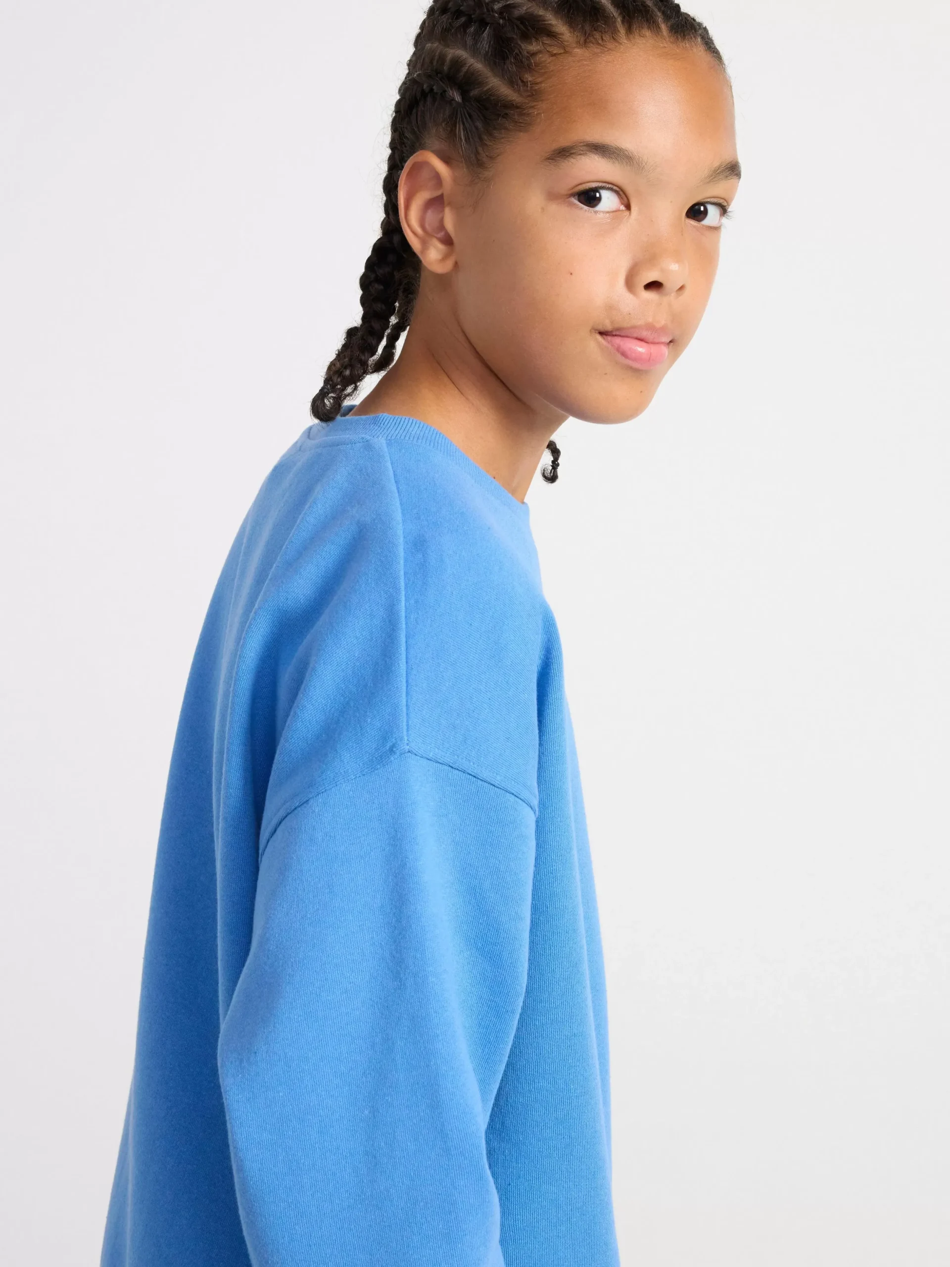 Tröjor & Cardigans>Lindex Sweatshirt Med Borstad Insida Blue
