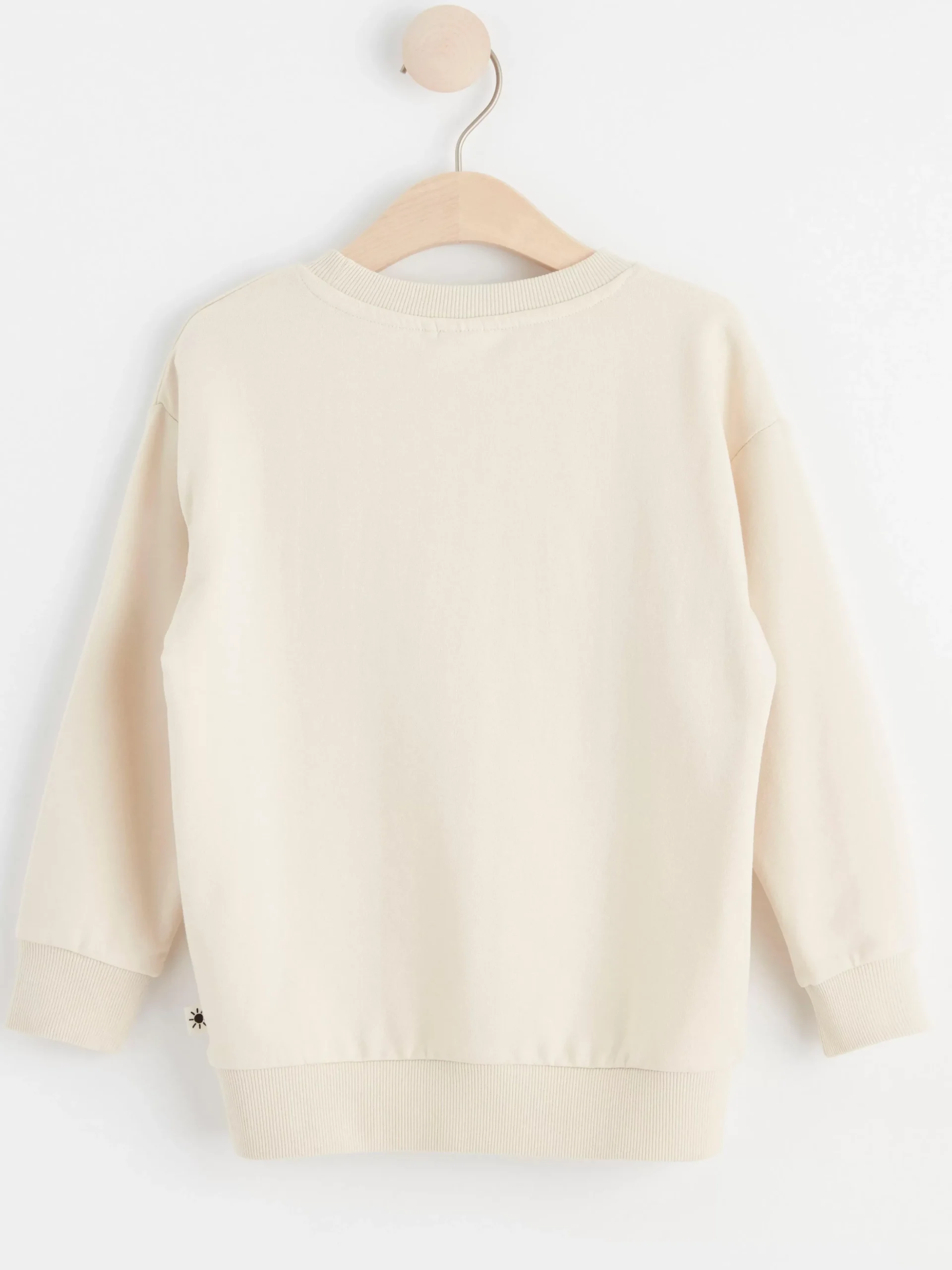Tröjor & Cardigans>Lindex Sweatshirt Med Borstad Insida Och Hjarta Light Beige