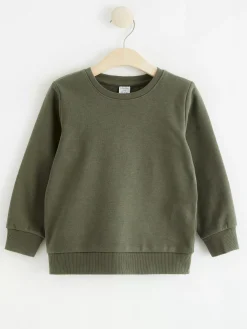 Tröjor & Cardigans>Lindex Sweatshirt Med Borstad Insida Lt Dusty Khaki