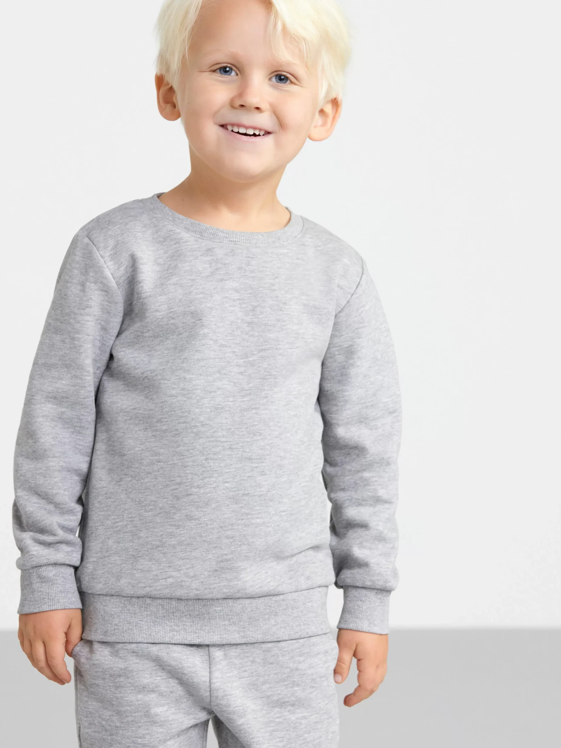 Tröjor & Cardigans>Lindex Sweatshirt Med Borstad Insida Grey Melange