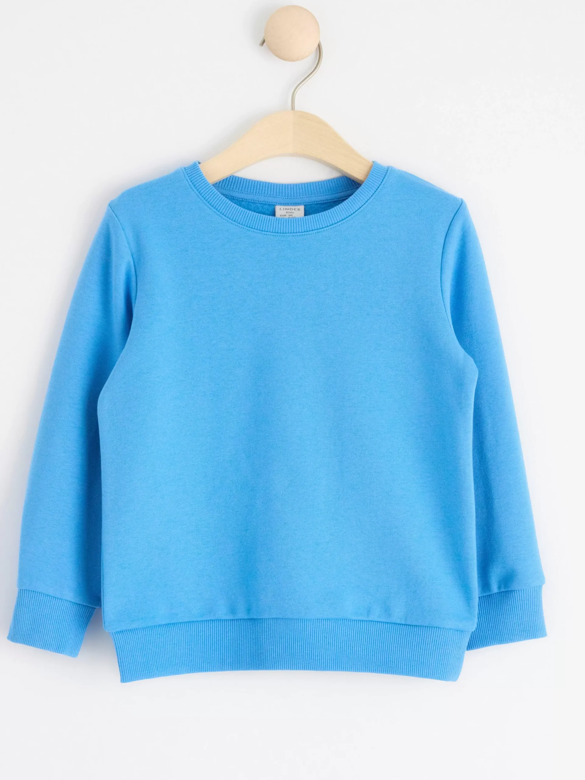 Tröjor & Cardigans>Lindex Sweatshirt Med Borstad Insida Light Dusty Blue