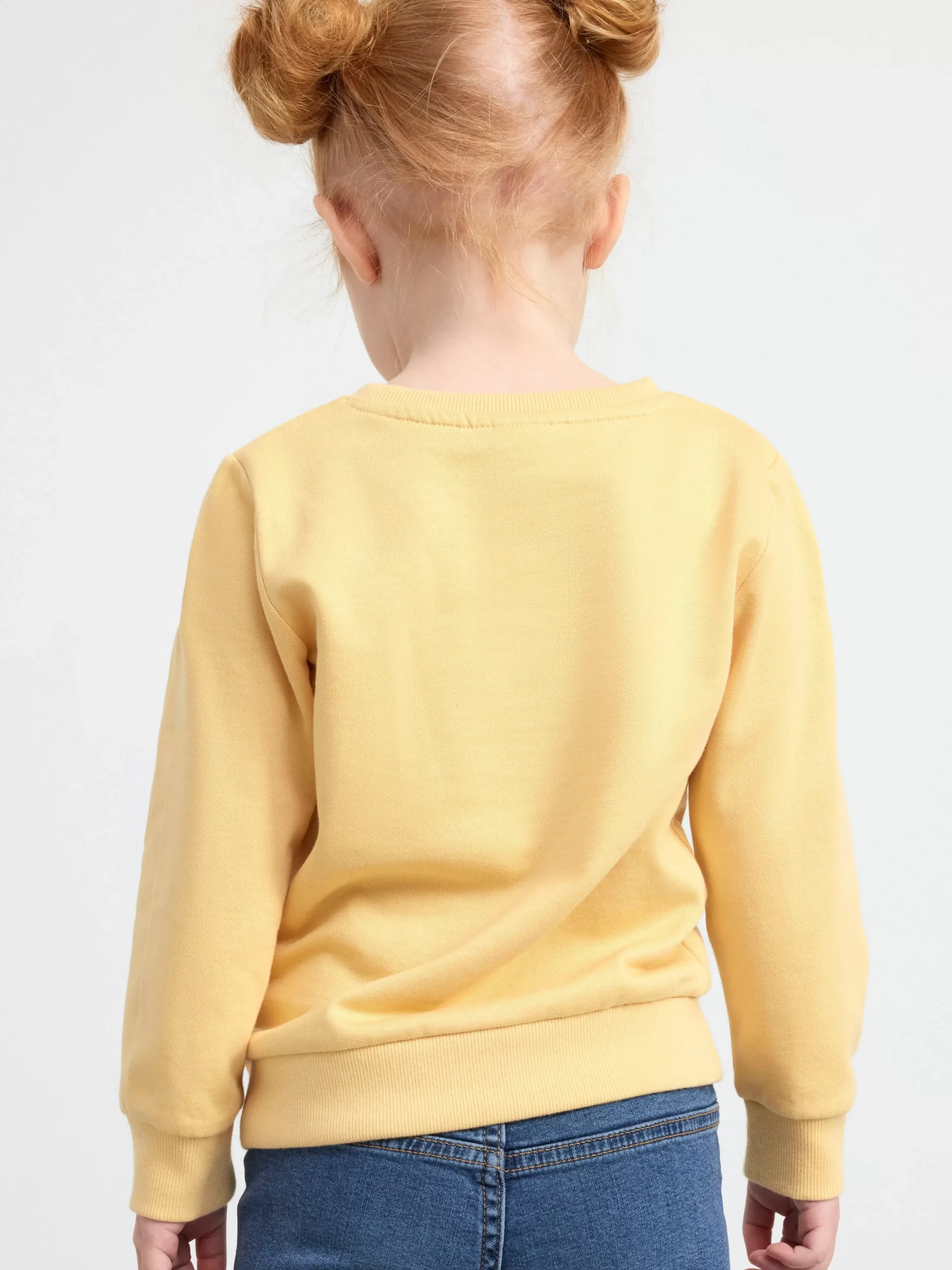 Tröjor & Cardigans>Lindex Sweatshirt Med Igelkott Och Borstad Insida Light Dusty Yellow