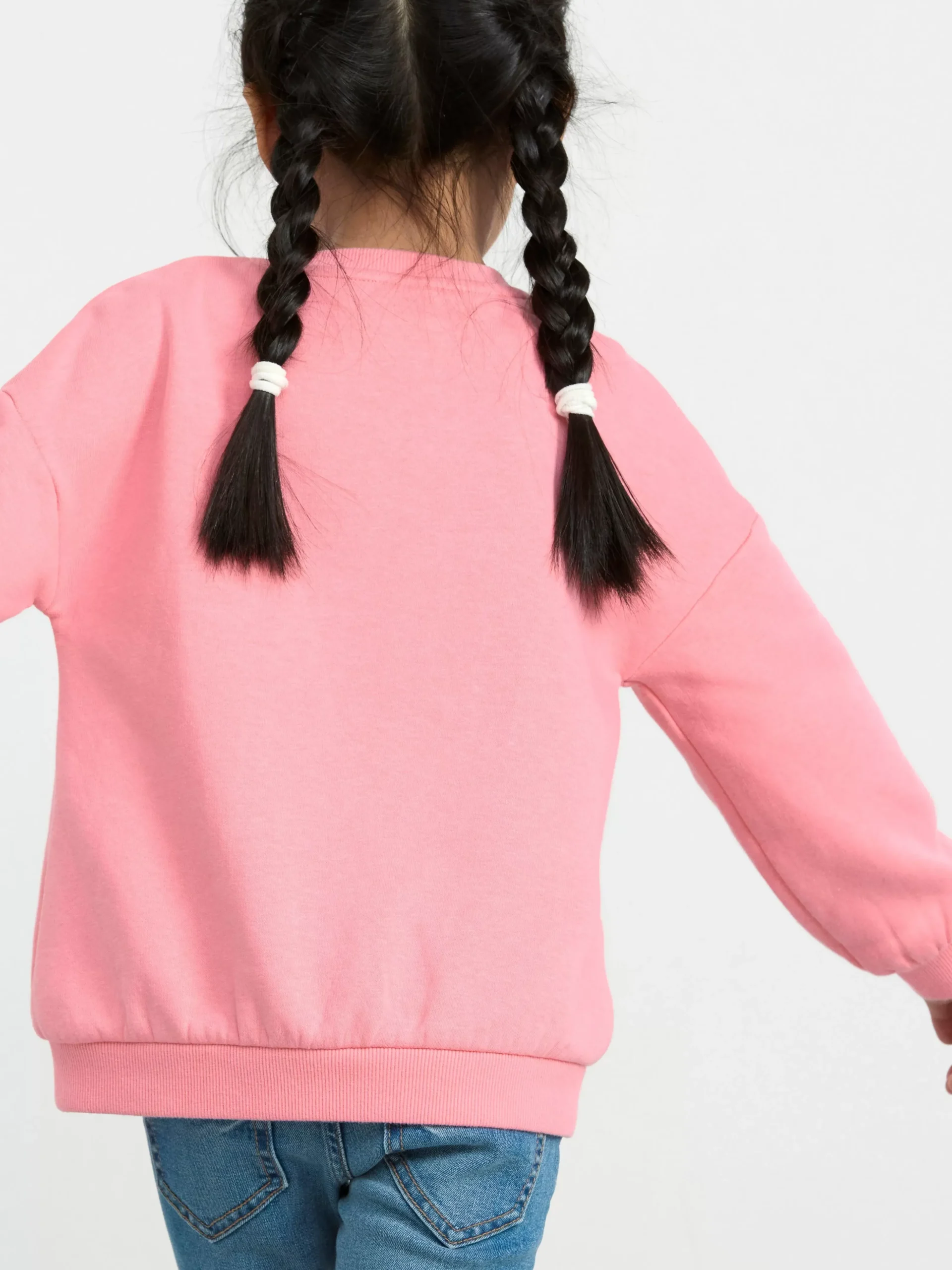 Tröjor & Cardigans>Lindex Sweatshirt Med Vandbara Paljetter Och Borstad Insida Pink
