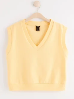 Västar>Lindex Sweatshirt Vast Light Yellow