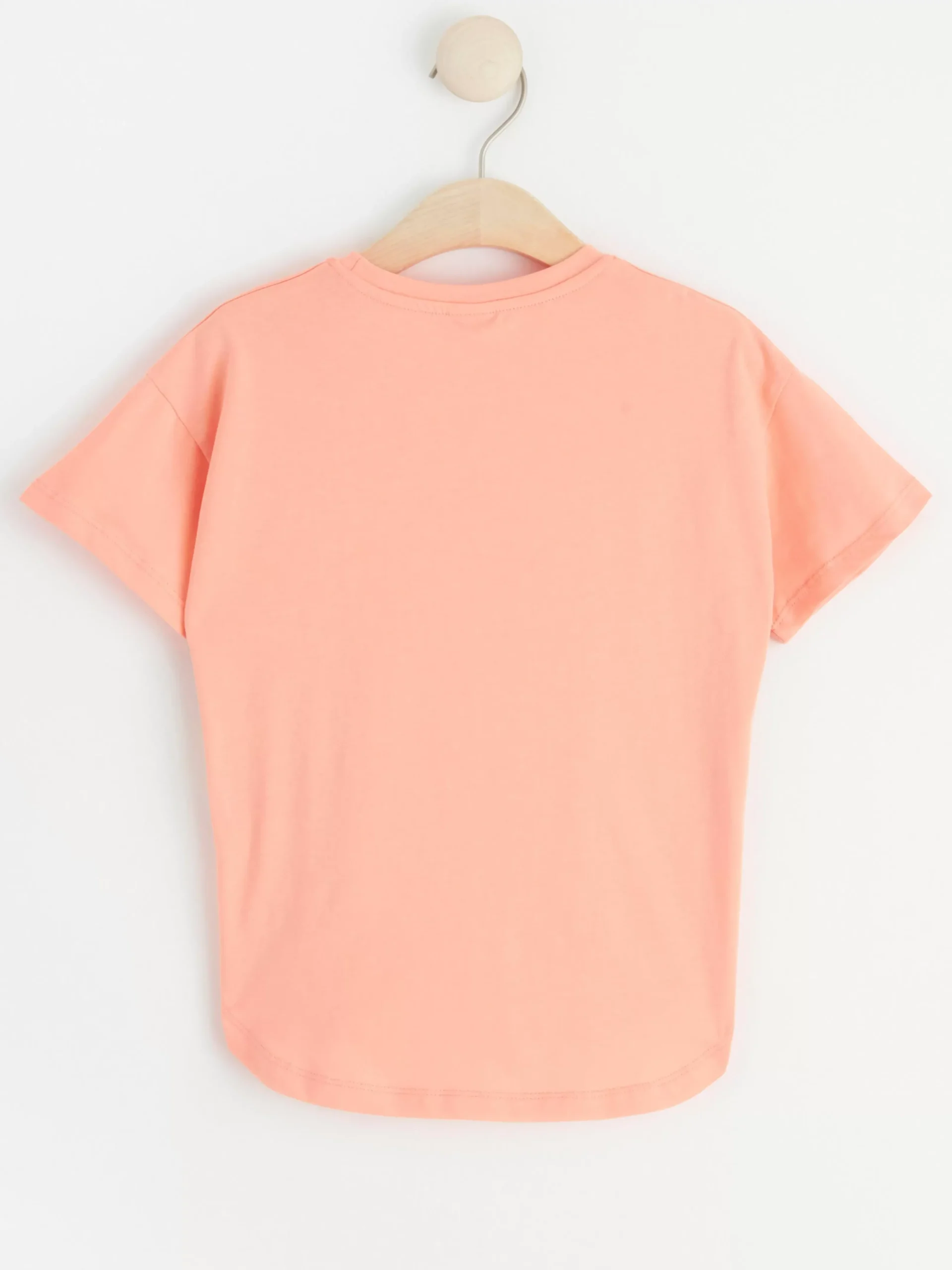 Toppar & T-Shirts>Lindex T Shirt I Oversize Modell Med Enhorningar Light Coral