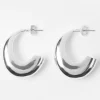 Accessoarer>Lindex Tjocka Creolorhangen Silver