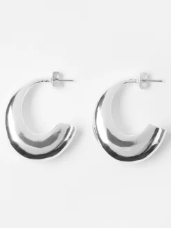 Accessoarer>Lindex Tjocka Creolorhangen Silver