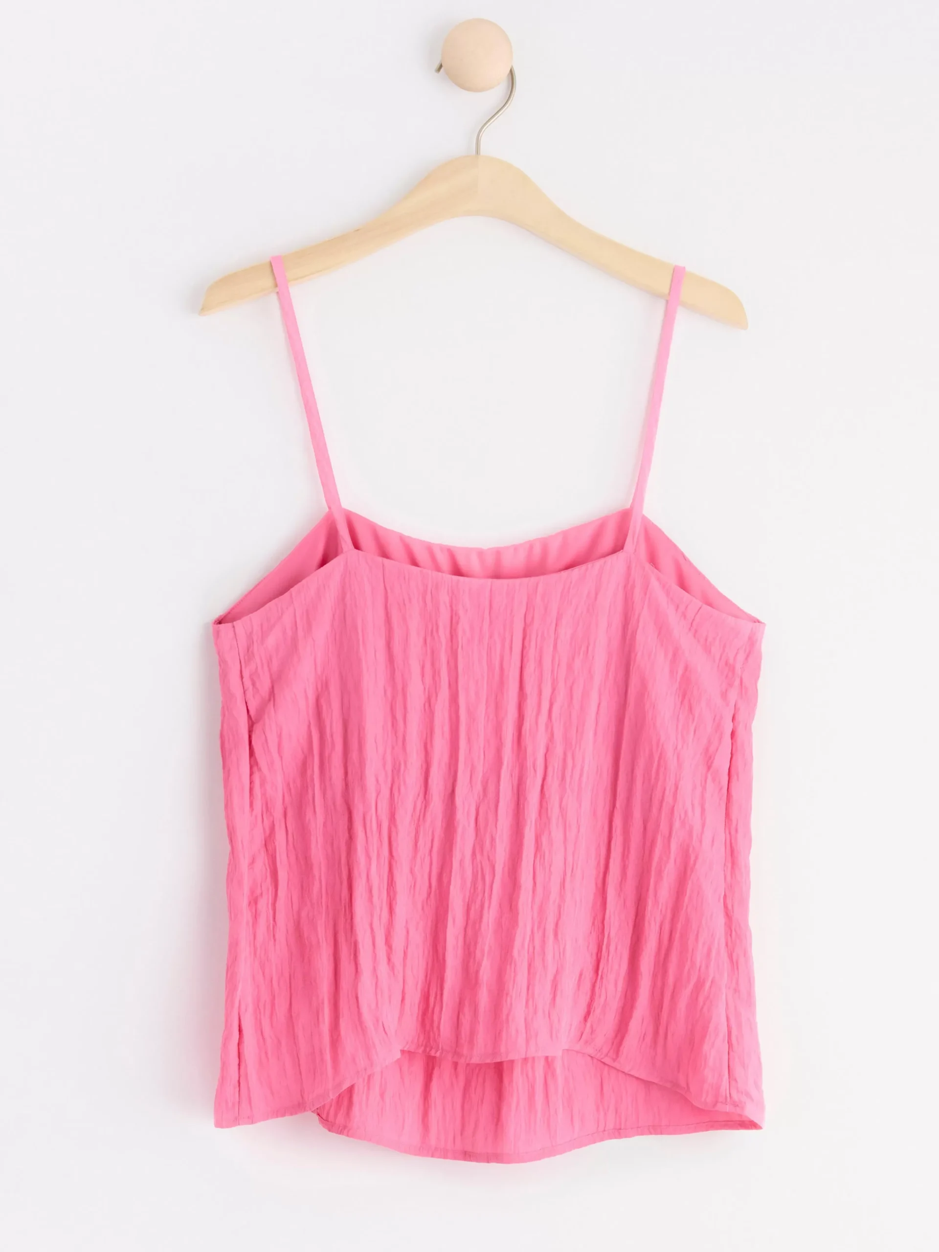 Toppar & T-Shirts>Lindex Topp Med Krinklad Struktur Pink
