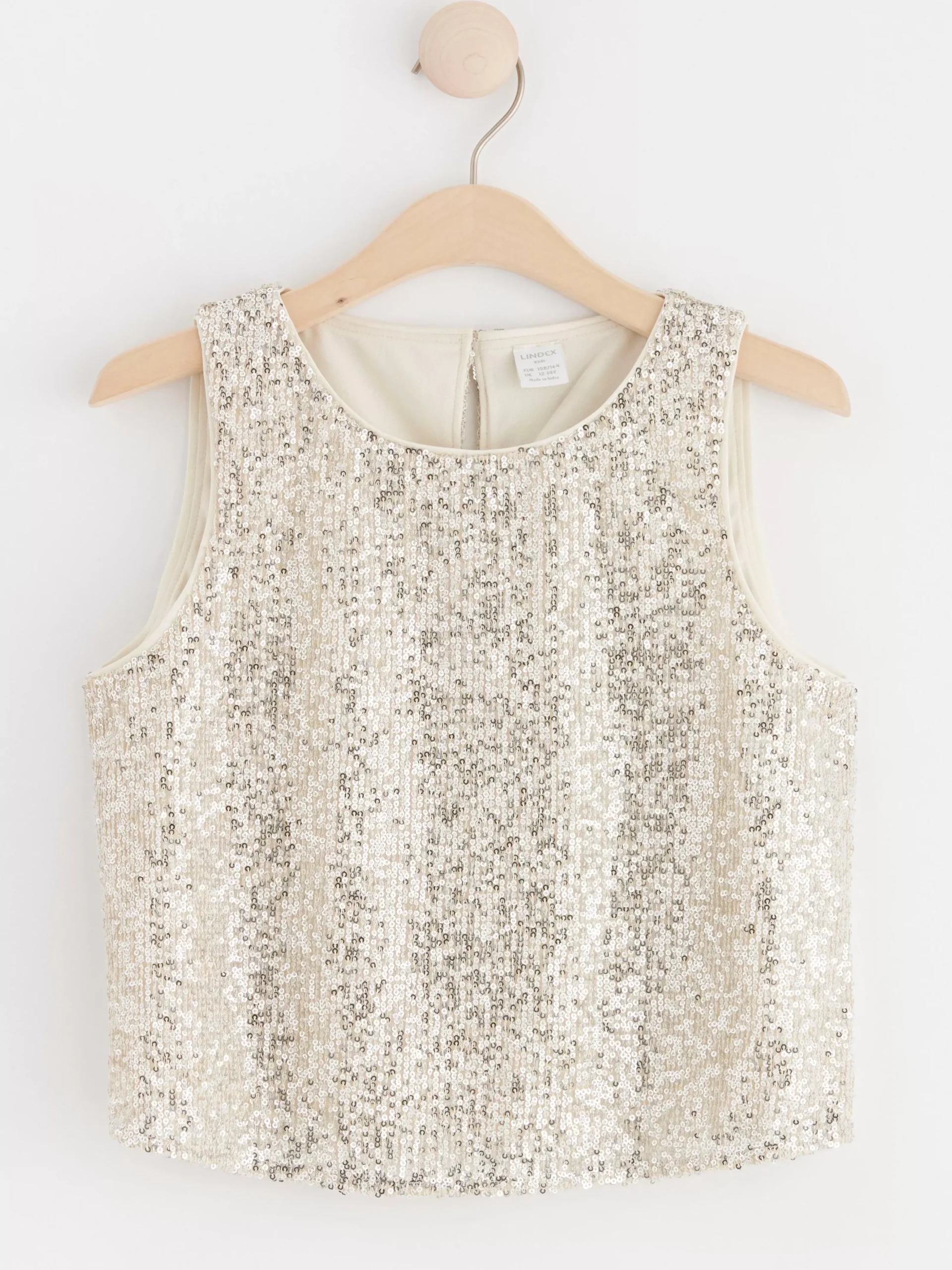 Toppar & T-Shirts>Lindex Topp Med Paljetter Silver
