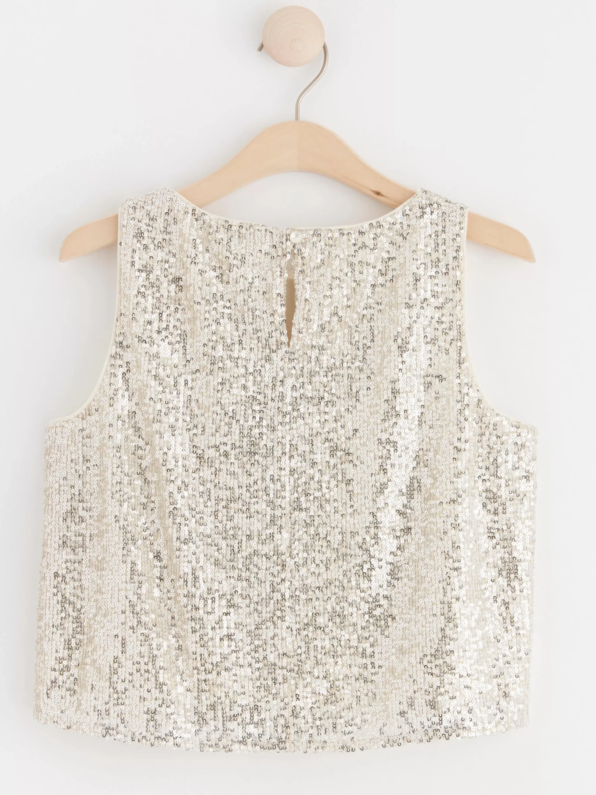 Toppar & T-Shirts>Lindex Topp Med Paljetter Silver