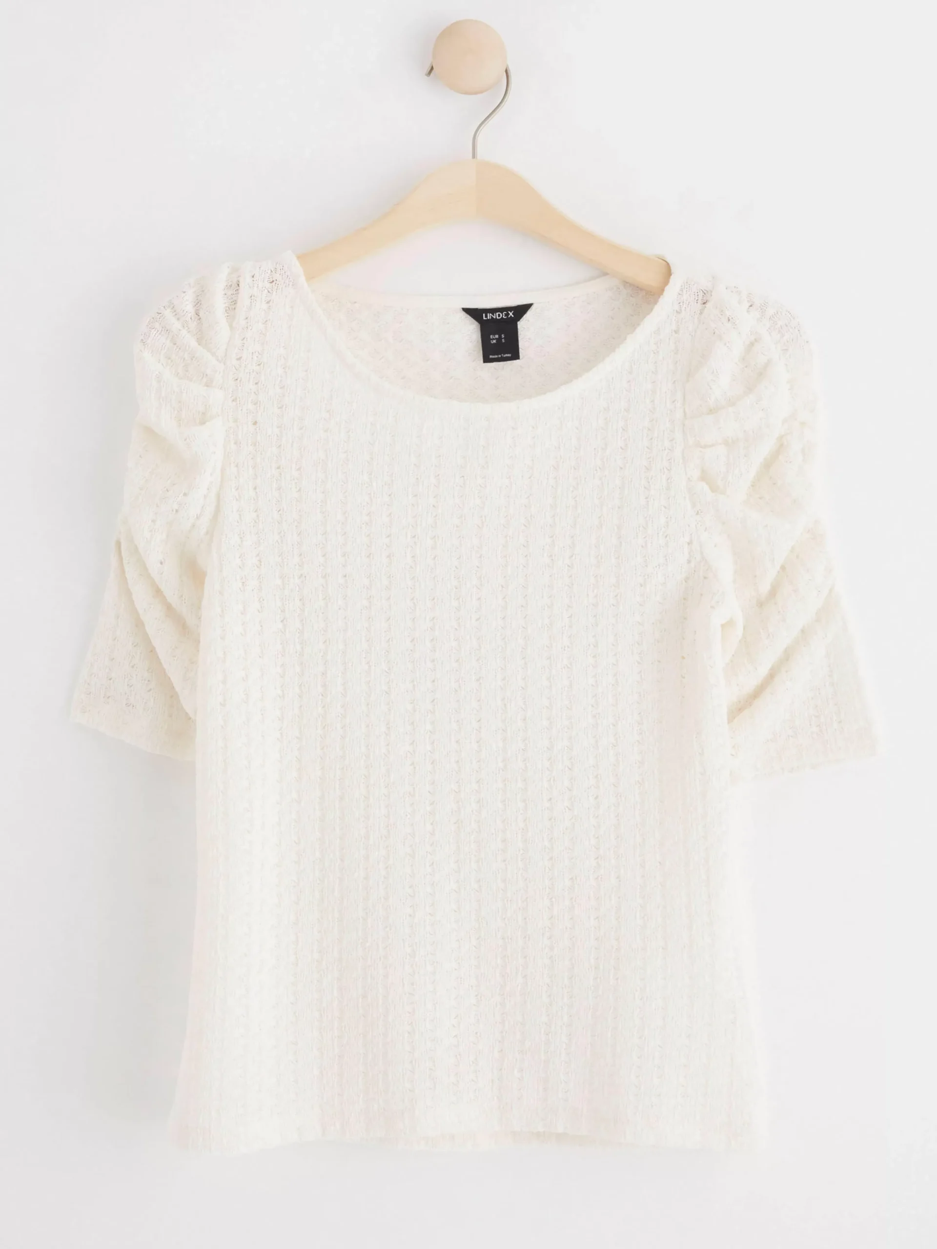 Toppar & T-Shirts>Lindex Topp Med Puffarm Off White