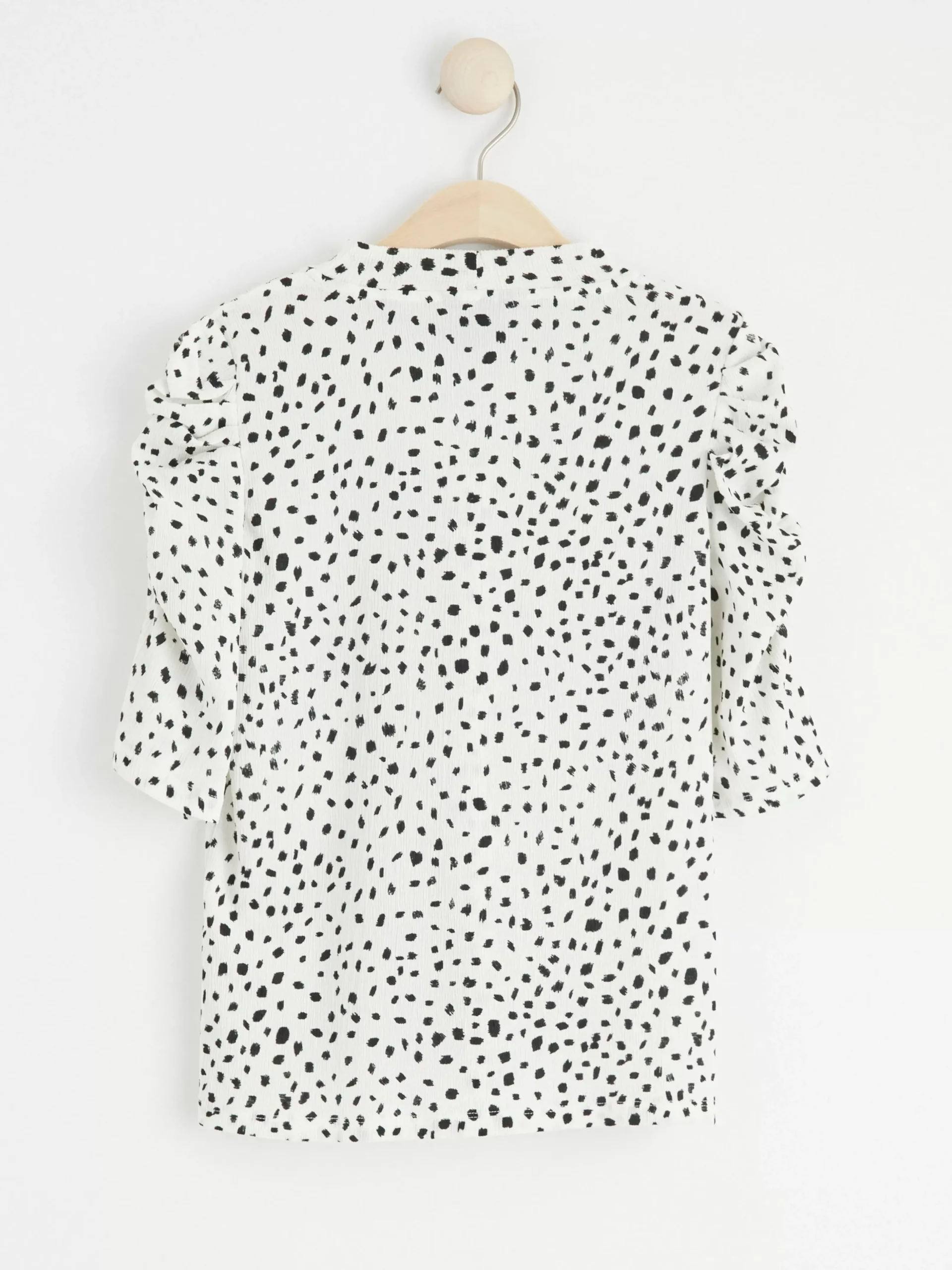 Toppar & T-Shirts>Lindex Topp Med Puffarm Och Struktur Light White