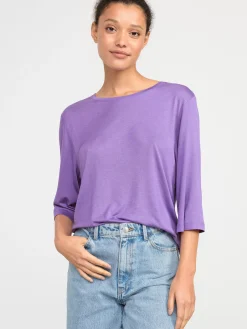 Toppar & T-Shirts>Lindex Topp Med Trekvartslang Arm Lilac