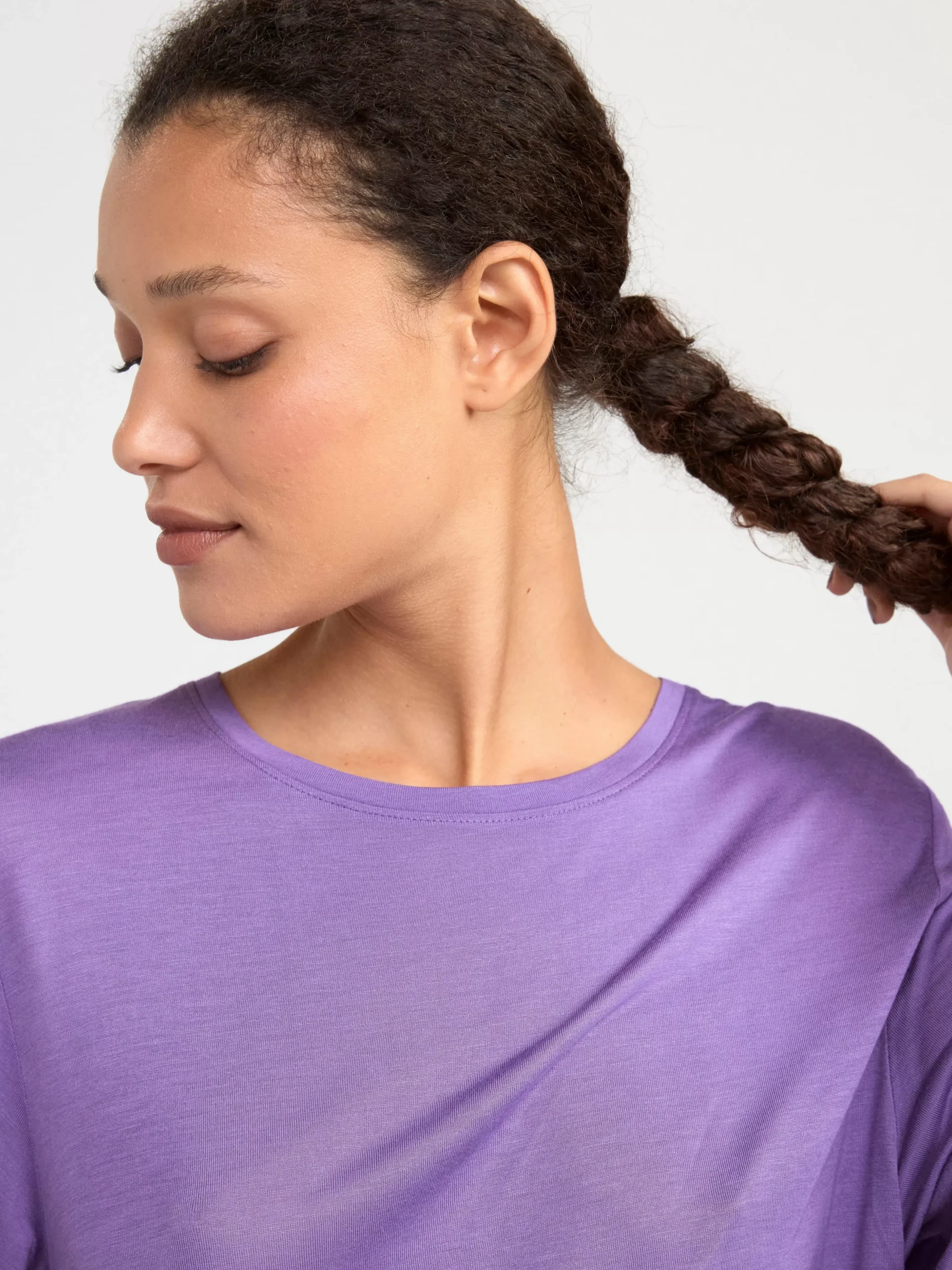 Toppar & T-Shirts>Lindex Topp Med Trekvartslang Arm Lilac