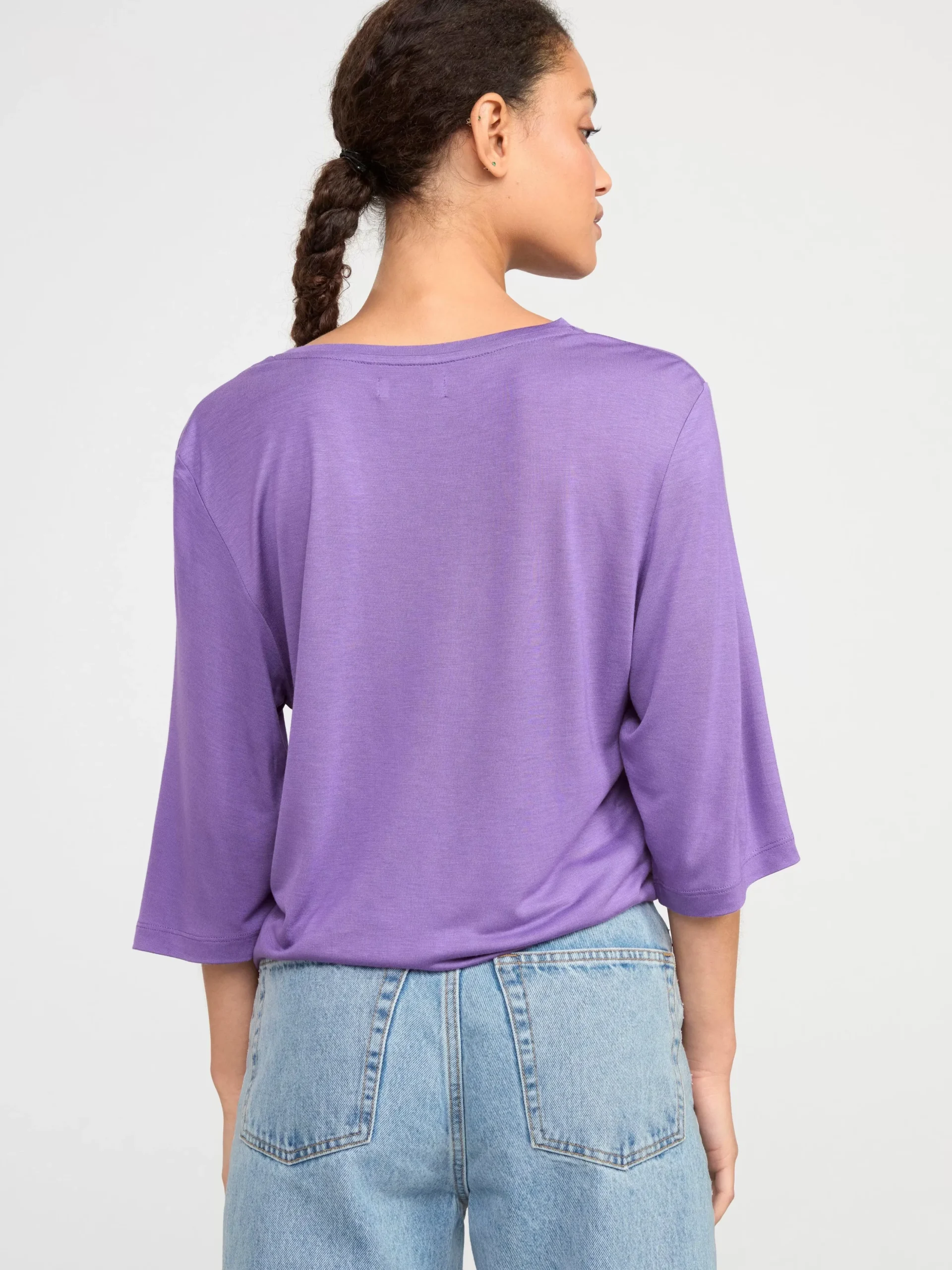 Toppar & T-Shirts>Lindex Topp Med Trekvartslang Arm Lilac