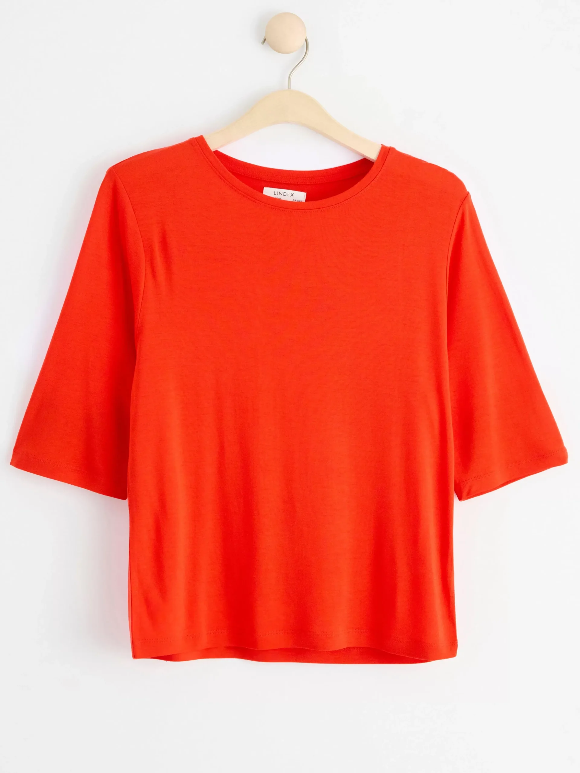Toppar & T-Shirts>Lindex Topp Med Trekvartslang Arm Red