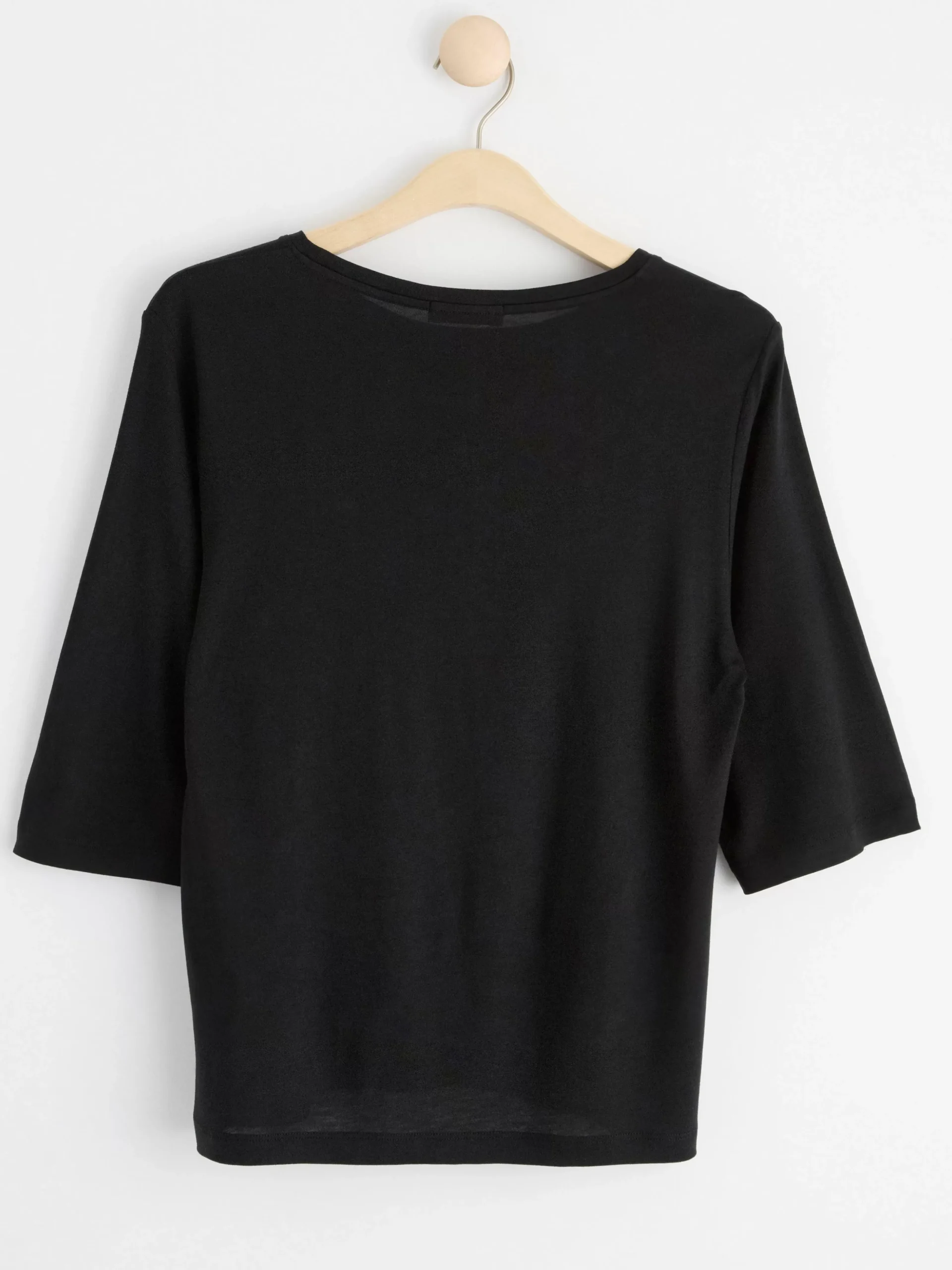 Toppar & T-Shirts>Lindex Topp Med Trekvartslang Arm Black